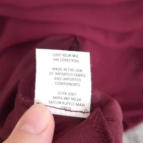 SHOW ME YOUR MUMU Caitlin Ruffle Red Maxi Dress - Picture 9 of 10